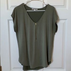 Women’s Olive Green Envelope’ Blouse
